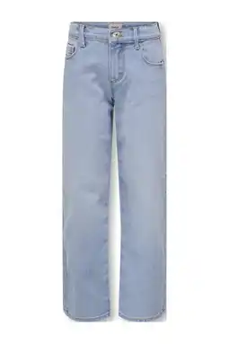 Wehkamp KIDS ONLY GIRL wide leg jeans light blue denim aanbieding