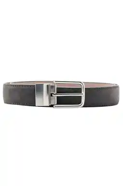 Wehkamp Mango Man suede reversible riem antraciet/beige aanbieding