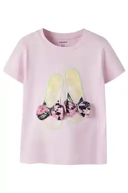 Wehkamp NAME IT MINI T-shirt lichtroze aanbieding