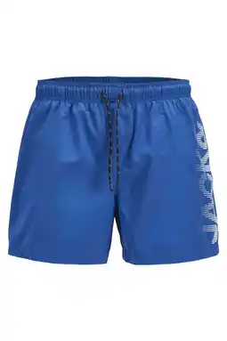 Wehkamp JACK & JONES PLUS SIZE zwemshort JPSTMAUI met logo blauw aanbieding