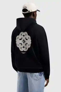 Wehkamp Pure Path hoodie met backprint zwart aanbieding