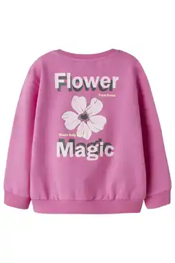 Wehkamp NAME IT MINI sweater met backprint roze aanbieding
