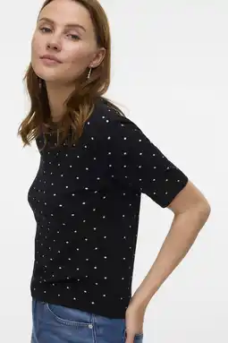 Wehkamp VERO MODA gebreide trui zwart aanbieding