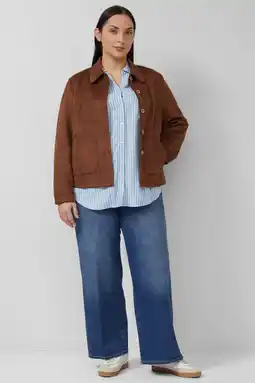 Wehkamp s.Oliver Curve gestreepte blouse lichtblauw aanbieding