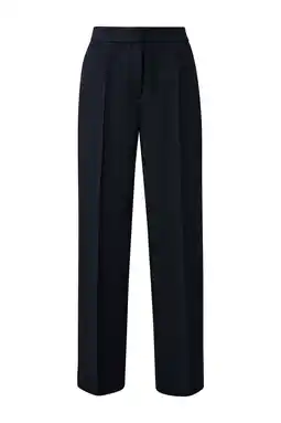 Wehkamp s.Oliver BLACK LABEL straight highwaist broek marineblauw aanbieding