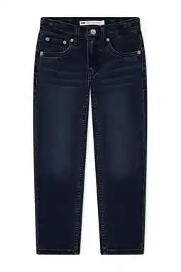 Wehkamp Levi's straight leg regularwaist tapered jeans dark blue denim aanbieding