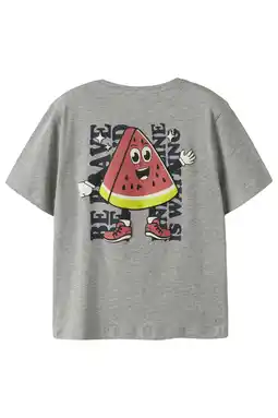 Wehkamp NAME IT KIDS T-shirt grijs melange aanbieding