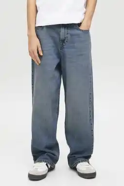 Wehkamp JACK & JONES JUNIOR highwaist extra baggy fit jeans dark blue denim aanbieding