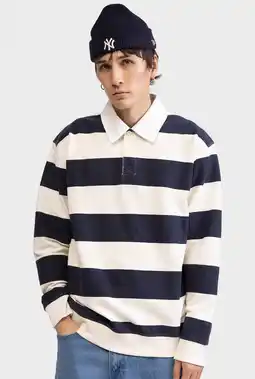 Wehkamp Redefined Rebel gestreepte sweater donkerblauw aanbieding