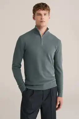 Wehkamp WE Fashion trui fijn gebreid grijsgroen aanbieding