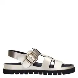 Wehkamp Sacha leren sandalen goud aanbieding