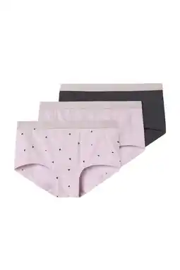 Wehkamp NAME IT KIDS hipster - roze/donkergrijs (set van 3) aanbieding