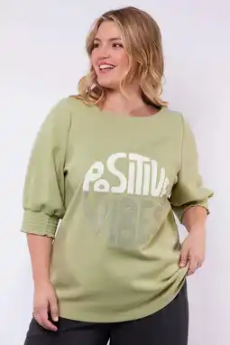 Wehkamp Exxcellent sweater lichtgroen aanbieding
