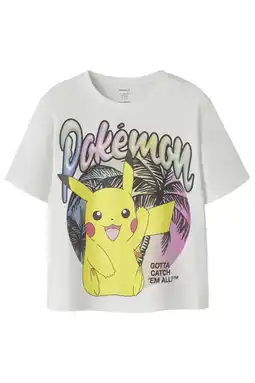 Wehkamp NAME IT KIDS Pokemon T-shirt wit aanbieding