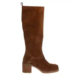 Wehkamp Copenhagen Shoes Moves and Me suède hoge laarzen cognac aanbieding