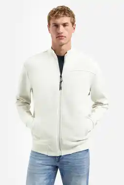 Wehkamp No Excess sweatvest met textuur ecru aanbieding
