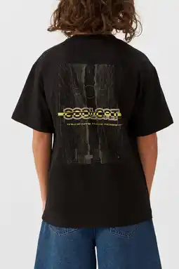 Wehkamp Coolcat T-shirt Luke met printopdruk zwart aanbieding