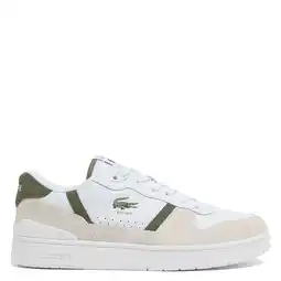 Wehkamp Lacoste T-Clip sneakers wit/kaki aanbieding