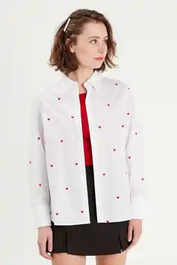 Wehkamp Cache Cache blouse wit met hartjes aanbieding