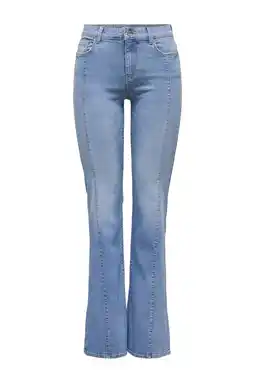 Wehkamp ONLY TALL flared jeans light blue denim aanbieding