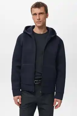 Wehkamp Mango Man sweatvest donkerblauw aanbieding
