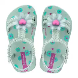 Wehkamp Ipanema Daisy Baby gebloemde sandalen mintgroen/roze aanbieding