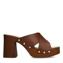 Wehkamp Sacha leren muiltjes cognac aanbieding
