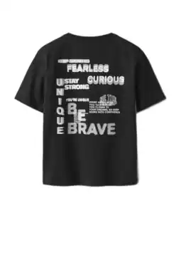 Wehkamp NAME IT KIDS T-shirt met backprint zwart aanbieding