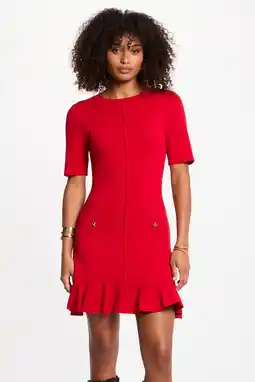 Wehkamp Morgan mini jurk fijn gebreid rood aanbieding
