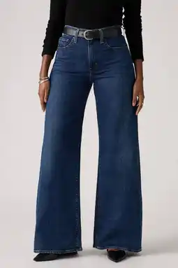 Wehkamp Levi's 728 HR WIDE LEG jeans dark blue denim aanbieding
