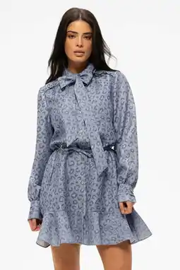 Wehkamp NIKKIE blousejurk lichtblauw aanbieding