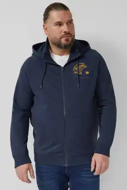 Wehkamp s.Oliver Big Size sweatvest donkerblauw aanbieding