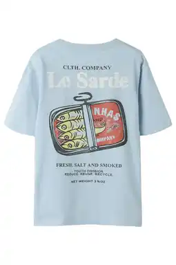 Wehkamp NAME IT KIDS T-shirt met backprint blauw aanbieding