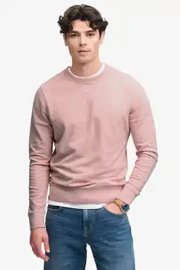 Wehkamp Superdry sweater lichtroze aanbieding