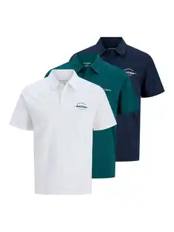 Wehkamp JACK & JONES regular polo multi - (set van3) aanbieding