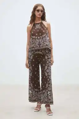 Wehkamp Suncoo top met paisley print bruin aanbieding