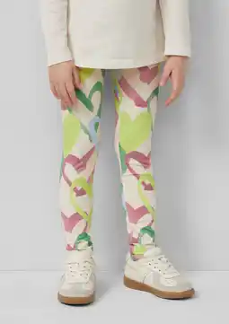 Wehkamp s.Oliver legging met hartjes ecru aanbieding