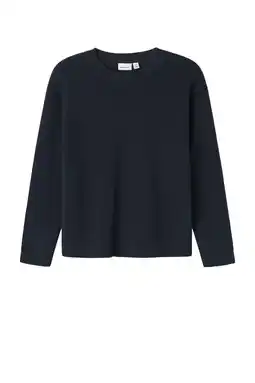 Wehkamp NAME IT KIDS trui donkerblauw gebreid aanbieding