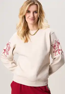 Wehkamp Miss Etam gebloemde sweater aanbieding