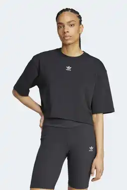 Wehkamp adidas Originals T-shirt Trefoil zwart aanbieding