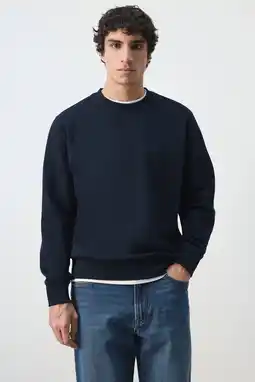 Wehkamp Mango Man sweater donkerblauw aanbieding