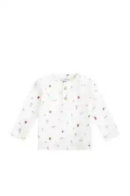 Wehkamp Petite Maison longsleeve wit aanbieding