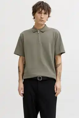 Wehkamp JACK & JONES PREMIUM regular polo donkergroen aanbieding