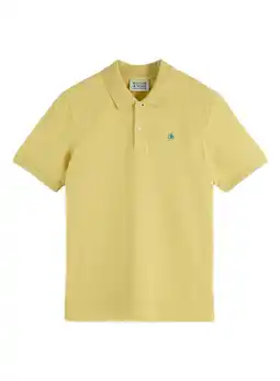 Wehkamp Scotch & Soda regular polo geel aanbieding