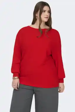 Wehkamp ONLY CARMAKOMA trui rib gebreid aanbieding