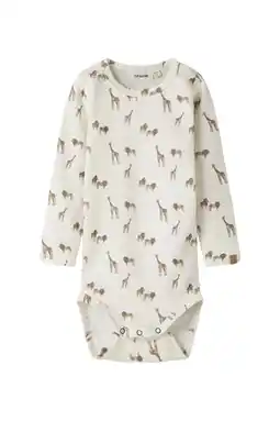 Wehkamp LIL' ATELIER BABY romper wit/bruin aanbieding