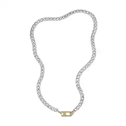 Wehkamp Diesel collier DX1343040 Steel zilverkleurig aanbieding