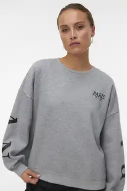 Wehkamp VERO MODA sweater grijs aanbieding