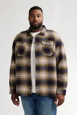Wehkamp Petrol industries Plus Size geruit overshirt multi aanbieding