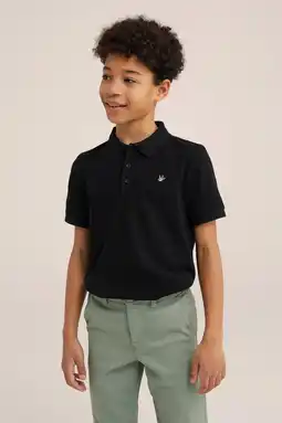 Wehkamp WE Fashion polo zwart aanbieding